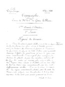 LE BLANC, Topographie 1e année 1847-1848 ; 1848-1849 ; 1e et 2e divisions, cours /de Mr le Cd du Génie Le Blanc - © NUMIX-SABIX