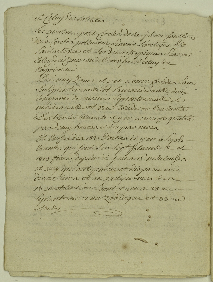 Traité de la cosmographie. Le chavalier des Bergerier 1735