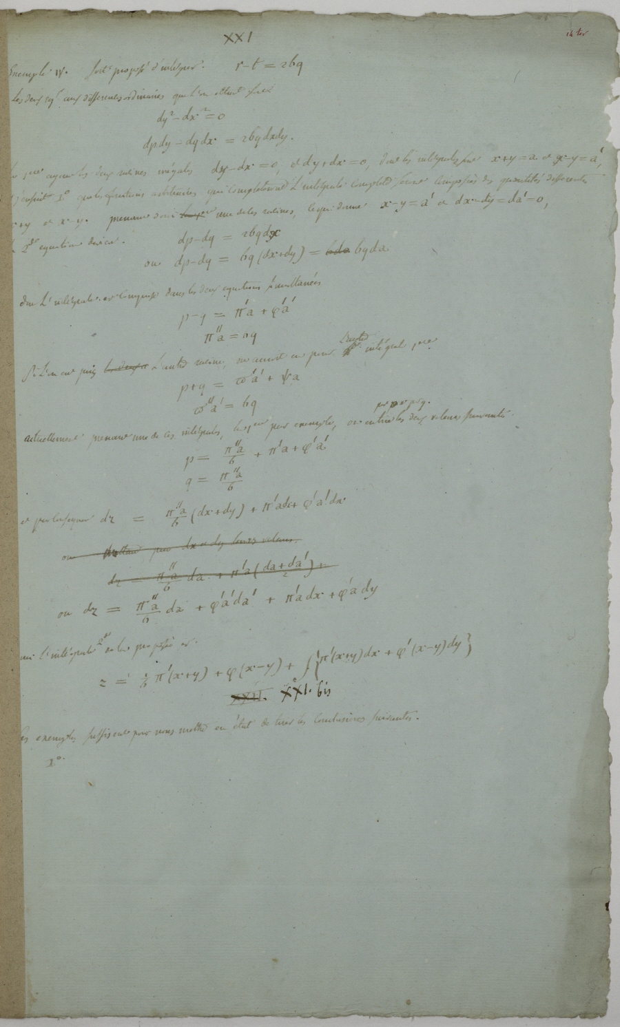 Mémoire sur le calcul intégral des équations aux différences partielles linéaires, de tous les ordres et à deux variables principales